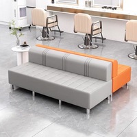 Nouveau modèle WSS 2026 – Fauteuil d'attente de haute qualité pour salon de beauté et barbier – Canapé d'attente doré