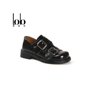 Mocassins plats élégants pour femmes en cuir PU de haute qualité, avec broderie logo imprimé léopard sur la pointe, imperméables et légers – Collection Automne 2026 - Product Image 2