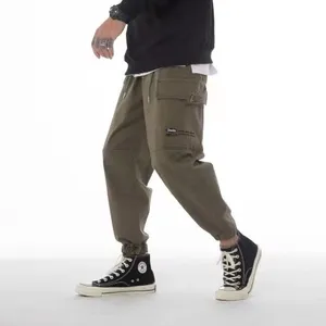 סיטונאי streetwear mens loose fit צבא ירוק bottoms תפור לפי מידה כהה חיל הים כחול מטען jogger מכנסיים