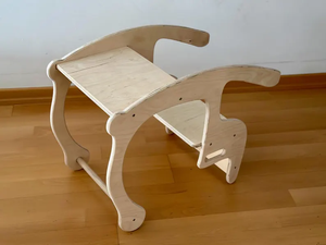 เก้าอี้โยกไม้แบบ2-in-1สำหรับการตกแต่งห้องเด็กเล่นแนวโมเดิร์นและบ้านไร่ - Product Image 6