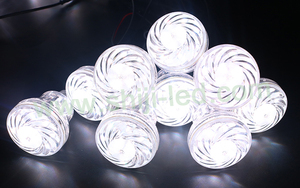 Lampe à pixels LED RGB WS2811 60 mm 18 LED 24 V adressable, type cabochon, étanche IP67 pour la décoration des parcs d'attractions et des fêtes foraines - Product Image 4