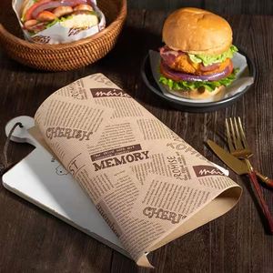 Anti Grease <b>Paper</b> Burger Holder <b>Paper</b> <b>Wrapping</b> <b>Roll</b> - Product Image 4