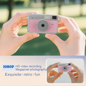 S159 Mini <b>Camera</b> Pendant Flip Screen Stylish Multi Filters With Flash Color Options Fashion Necklace Eco Data <b>Cable</b> - Product Image 3