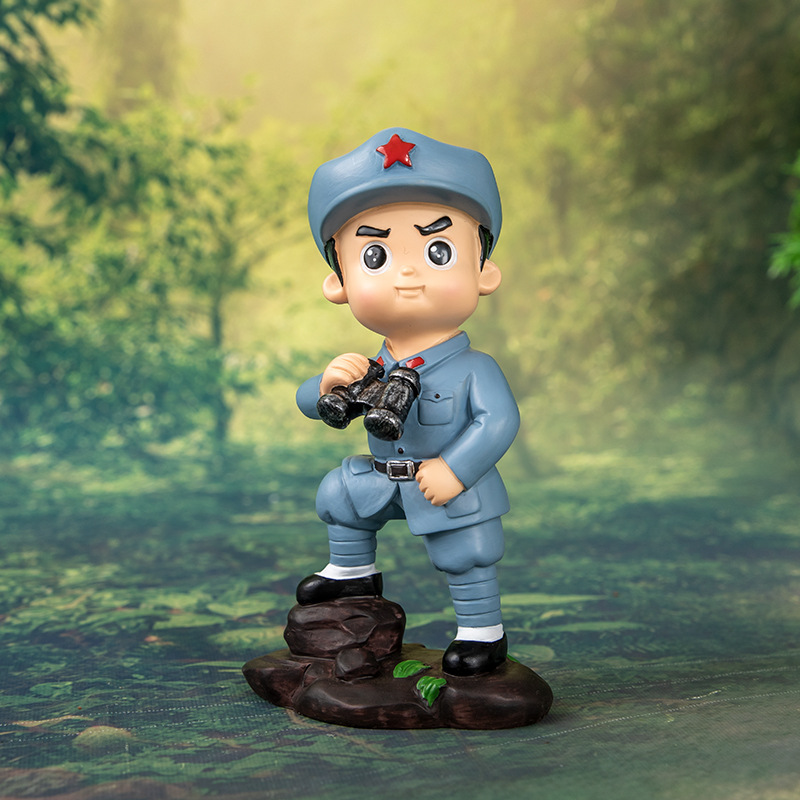Figurine de l'Armée Rouge avec télescope B