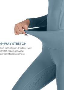 맞춤형 승마 도매 여성용 하이 웨이스트 지퍼 포켓 여름 승마 바지 - Product Image 2