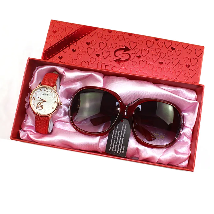 2020 yeni özelleştirilmiş kadın izle güneş gözlüğü noel hediyesi bayanlar için hediye seti