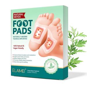 ELAIMEI Fuß Detox Pads entspannen Füße <span class=keywords><strong>Patch</strong></span>, natürliche Kräuter Tiefen reinigung Wärme wärmer Wermut Ingwer Detox Fuß <span class=keywords><strong>Patch</strong></span> - Product Image 4