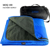 Couverture de stade personnalisée pour temps froid, camping, voiture, bateau, MOQ 100 pièces, polyester, portable