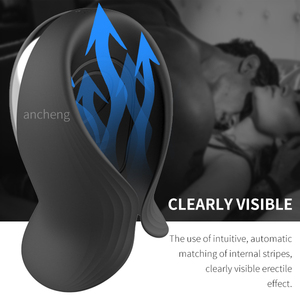 Dương Vật Cầm Tay Rung Vòng <span class=keywords><strong>Glans</strong></span> Kích Thích Massager Đồ Chơi Tình Dục Cho Nam Nhỏ Dương Vật Mở Rộng Vòng - Product Image 6