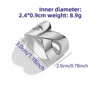 Clip para Bufanda Estilo Coreano Minimalista de Aleación en Forma de 8, de Alta Gama, con Acabado Brillante, Accesorio para Chales de Mujer - Product Image 5