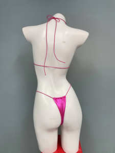 2025 High Quality Two-Piece Women's <strong>Swimsuit</strong> Sexy <strong>Bikini</strong> Beachwear <strong>Thong</strong> Style Manufactured with Spandex/Nylon - Product Image 4