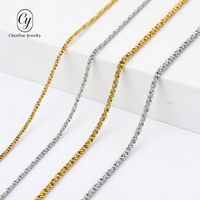Collier chaîne torsadée minimaliste en acier inoxydable, unisexe, tendance, pour tenue quotidienne ou de soirée, accessoires assortis, vente en gros