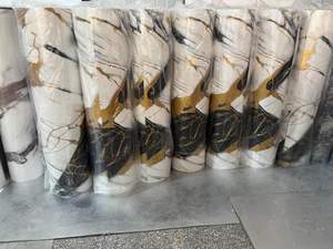 MOI 1.2*<strong>3m</strong> <strong>Vinyl</strong> Peel and Stick 3d Marble Wall Foam Sticker Luxury Home Decor Foam Self <strong>Adhesive</strong> Wallpaper Roll - Product Image 4