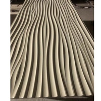 Panneaux muraux 3D WPC géométriques colorés modernes de dernière génération pour la décoration artistique intérieure du salon