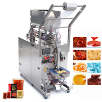 Horizontale Flüssigkeits-PLC-Paste-Beutel-Verpackungs- und Versiegelungsmaschine für Erdnussbutter, Sesampaste, Chilisauce, Marmelade