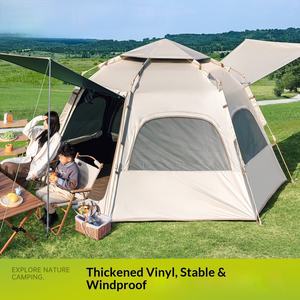 Tente hexagonale à ouverture rapide, installation automatique en 3 secondes, fenêtre en maille pour l'intimité, pour la plage et le <span class=keywords><strong>camping</strong></span> - Product Image 5