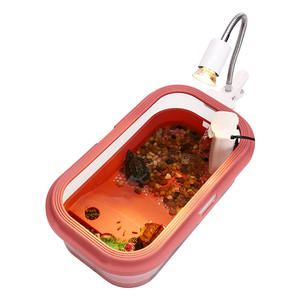 Réservoir de tortues Petit Terrarium de <span class=keywords><strong>tortue</strong></span> Anti-évasion Terrapin Aquarium <span class=keywords><strong>pour</strong></span> <span class=keywords><strong>Tortue</strong></span> Reptile Alimentation Repos <span class=keywords><strong>Habitat</strong></span> avec terrasse <span class=keywords><strong>d</strong></span>'escalade - Product Image 1