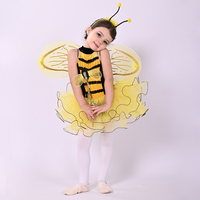 Nouvelle robe de tutu de ballet pour filles à manches courtes en spandex/nylon écologique, design Anna Shi Little Bee, costume de danse