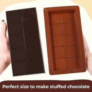 MUYULINS Moule carré en silicone de qualité supérieure pour chocolat, qualité alimentaire 3D, pour la pâtisserie - Product Image 2