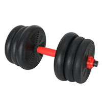 Ensemble d'haltères de musculation pour la gym, 6 en 1, barre d'haltères, kettlebell, ensemble d'haltères multifonctionnel réglable