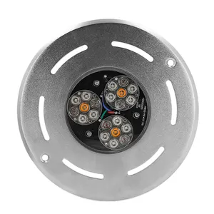 316L stainless steel IP68 18W RGB 12v IP68 waterproof led underwater fountain light for swimming pool