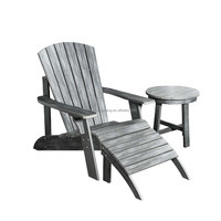 Chaise Adirondack extérieure recyclée en plastique de bancs de patio écologiques pliants de conception de mode
