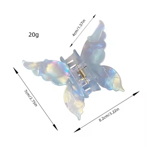 Venta al por mayor <span class=keywords><strong>de</strong></span> fábrica <span class=keywords><strong>coreano</strong></span> <span class=keywords><strong>de</strong></span> lujo Popular lindo <span class=keywords><strong>pelo</strong></span> abrazadera garra accesorios acetato mariposa <span class=keywords><strong>pelo</strong></span> garra Clips para mujeres - Product Image 5