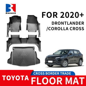 Factory Custom5DTPE <b>Rubber</b> Eco-friendly Waterproof Anti Slip5D Car <b>Floor</b> Mats 3 Pieces for Toyota COROLLA CROSS/DRONTLANDER 2020 - Product Image 1