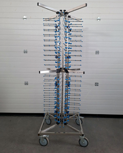 รถเข็นจานสแตนเลสแบบเคลื่อนที่ได้ มีความเสถียรสูง สำหรับจาน 80 ใบ เหมาะสำหรับโรงแรมและร้านอาหาร - Product Image 2