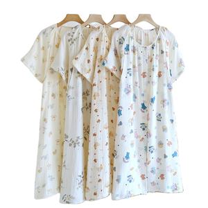 <span class=keywords><strong>Camicia</strong></span> da <span class=keywords><strong>notte</strong></span> da donna in cotone mussola Breezy a manica corta per abiti da <span class=keywords><strong>notte</strong></span> premaman estivi abito da <span class=keywords><strong>notte</strong></span> Casual - Product Image 1