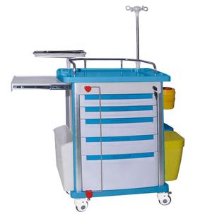 경쟁력 있는 가격의 병원 장비 응급 카트 의료 응급 약품 트롤리 서랍 포함 - Product Image 2