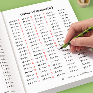 สมุดแบบฝึกหัดการคูณและการหารสำหรับนักเรียนชั้น<span class=keywords><strong>ป</strong></span>ระถมศึกษาปีที่ <span class=keywords><strong>2</strong></span> แบบฝึกหัดคณิตศาสตร์เบื้องต้น การคูณและการ<span class=keywords><strong>หาร</strong></span> ฉบับกระดาษ A4 รุ่นของขวัญ - Product Image 5