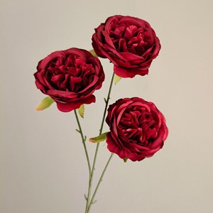 Fleurs artificielles en soie bordeaux, roses, hortensias, phalaenopsis, lys, vente en gros en Chine - Product Image 4