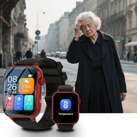 Smartwatch 4G VA80 per Anziani e Pazienti con Alzheimer con Rilevamento Cadute, GPS, Chiamata SOS, Slot SIM, Impermeabile IP67