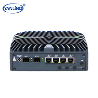 Mini PC sin Ventilador de 12.ª Generación con Intel I7-1255U de 10 Núcleos, 4x2.5GbE, 2x10G SFP+, DDR5, PCIe 4.0 NVMe, VPro, TPM2.0 para VPN, Firewall y Gateway