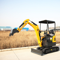 Mini-excavatrice Shantui 17SR EPA Euro 5, nouvelle excavatrice sur chenilles