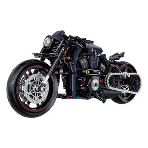ShuangGao 1:8, Bloques de Construcción de Motocicleta con Tecnología Clásica, Modelo de Ensamblaje Simulado, Rompecabezas, Juguete de Regalo para Niños - Product Image 1