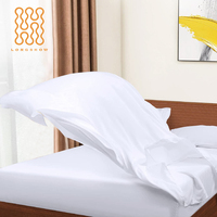Draps de Lit en Microfibre Ultra Douce pour Hôtels – Parures Blanches de Gros, Drap Plat et Drap Housse