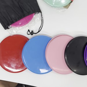 Set di Accessori per Pilates Personalizzabili con Logo: Anello in EVA ABS Rosa, Slider per Allenamento Core, Pesi per Caviglie, Set di Bande di Resistenza - Slider per Yoga e Pilates - Product Image 4