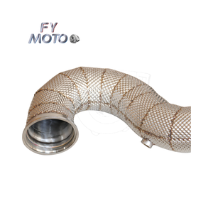Tubo de Escape de 3.5 Pulgadas para TTRS 8S <span class=keywords><strong>RS3</strong></span> 8V <span class=keywords><strong>2.5</strong></span> <span class=keywords><strong>TFSI</strong></span> EVO2 (EA855) 2017+ con Protector Térmico - Product Image 6