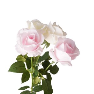 Flor Artificial de Alta Calidad, Hidratante, Tacto Real, Rosa Luna Única, Accesorios para Arreglos Florales para el Hogar, Venta al por Mayor - Product Image 1