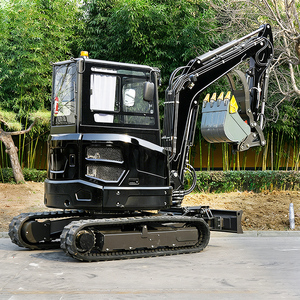 Envío Gratis Excavadora Hidráulica Compacta de 3.5 Toneladas, Mini Excavadora de 1T 2T con Cabina Cerrada, Certificación CE - Product Image 1
