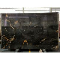 Pierre de luxe morumbo, couleur noir, granit noire, dorée