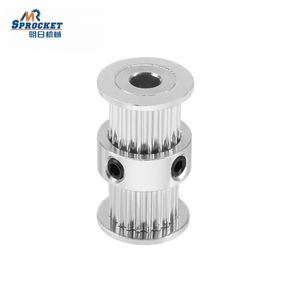 Puleggia di distribuzione in alluminio HTD 3M 5M 8M 14M con chiavetta - Product Image 3