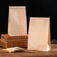 Sacs SOS à fond plat en kraft de qualité alimentaire, durables, écologiques, personnalisables, toutes tailles, pour boulangerie