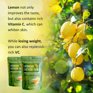 Thé amincissant à la vitamine C au goût naturel de citron, thé aux herbes chinoises en pyramide pour la perte de poids, sachets de thé 7 jours - Product Image 3
