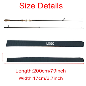 Sac de rangement pliable pour canne à pêche à 2 compartiments, marque privée, housse en néoprène pour canne à pêche, housse épaisse, étui pour canne à pêche - Product Image 5