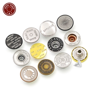 KUNSHUO <b>Button</b> Factory Vintage Brass Jean <b>Button</b> and Rivets Stainless steel Iron Logo Denim Custom Metal <b>Buttons</b> for jeans - Product Image 1