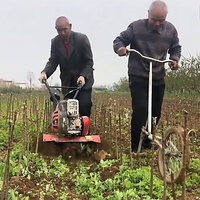 Agriculture Diesel japonais 9hp 25hp tirer derrière une roue remorque tracteur de marche puissance Rt 105 petite barre rotative