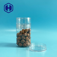 Pot en plastique PET à deux couches H92mm avec couvercle à vis pour pâte confiture Biscuit Cookie Candy Snack Stockage des aliments en conserve